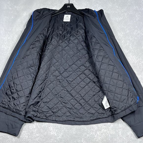 Adidas Jacket Womens Size Medium Black Climawarm Full Zip Hooded Jacket - Picture 7 of 13